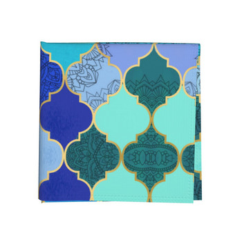 Комплект от 6 20x20 инча Мароко Дизайн Стил Налична персонализация Декорация на дома Квадратна сгъваема маса Декор Пръстен за салфетки
