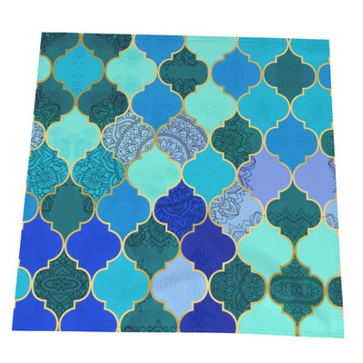 6 20x20 colių Maroko dizaino stiliaus rinkinys Galimas namų dekoravimo kvadratinis sulankstomo stalo dekoro servetėlių žiedas