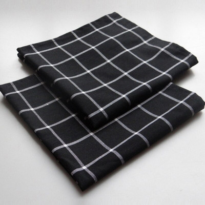 Virtuvės servetėlės vyno stiklas indams skirtos servetėlės grynos medvilnės servetėlės grotelės arbatos kavos rankšluostis staltiesė pledas 3 vnt.