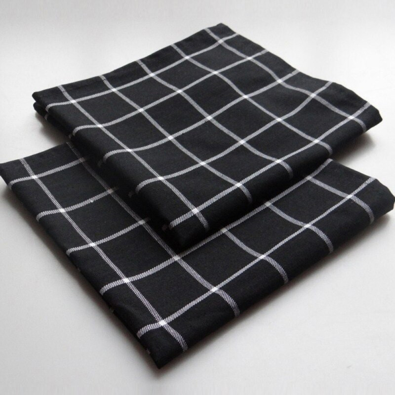 Virtuvės servetėlės vyno stiklas indams skirtos servetėlės grynos medvilnės servetėlės grotelės arbatos kavos rankšluostis staltiesė pledas 3 vnt.