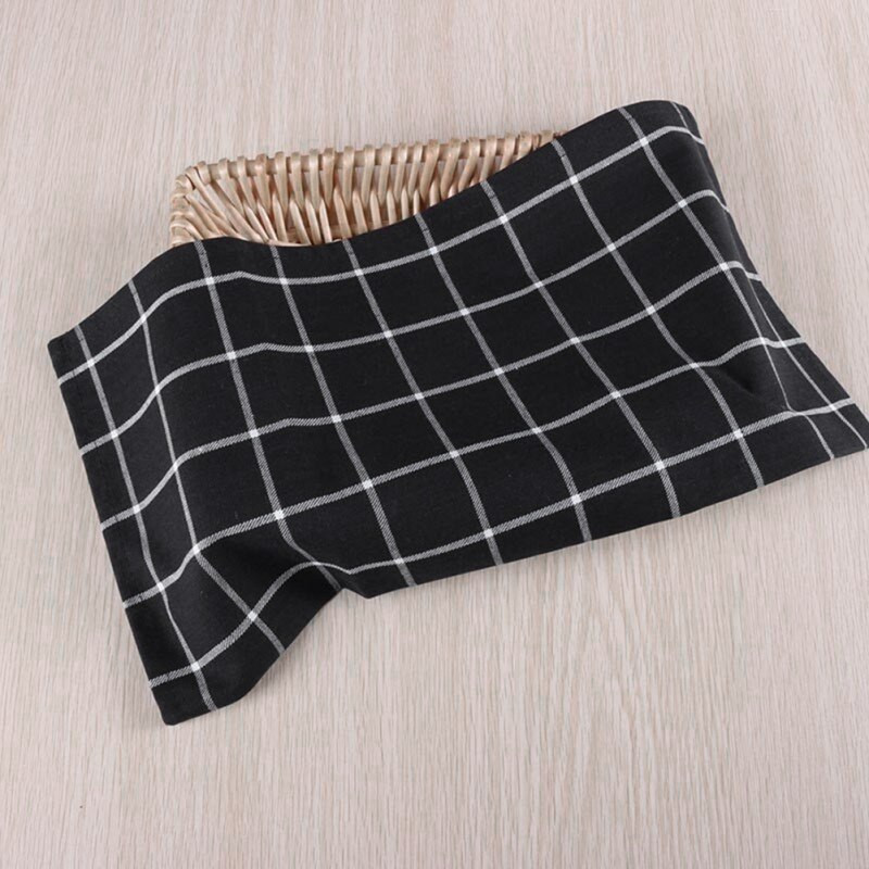 Virtuvės servetėlės vyno stiklas indams skirtos servetėlės grynos medvilnės servetėlės grotelės arbatos kavos rankšluostis staltiesė pledas 3 vnt.