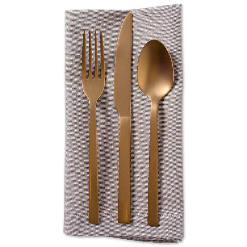 20 colių kvadratinės stalo servetėlės Vakarienės servetėlės Patvarios siūtos audinio plaunamos servetėlės vakarienėms, vestuvėms