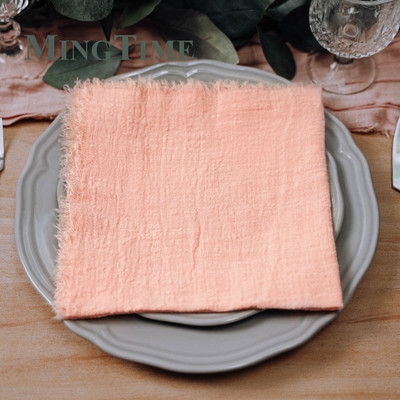 10 kom Salvete Tkanina 41*41 cm Rustikalna pamučna gaza Čajni ručnik Podmetači za blagovaonicu Potrepštine za svadbene restorane Lanena dekoracija za stol