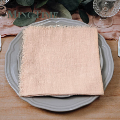 10 kom Salvete Tkanina 41*41 cm Rustikalna pamučna gaza Čajni ručnik Podmetači za blagovaonicu Potrepštine za svadbene restorane Lanena dekoracija za stol