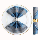 Žakardo audinio servetėlių rinkinys iš 6, 18 * 18 colių medvilninių vakarienės servetėlių Minkštos ir patogios daugkartinio naudojimo stalo servetėlės viešbučiams, vestuvėms