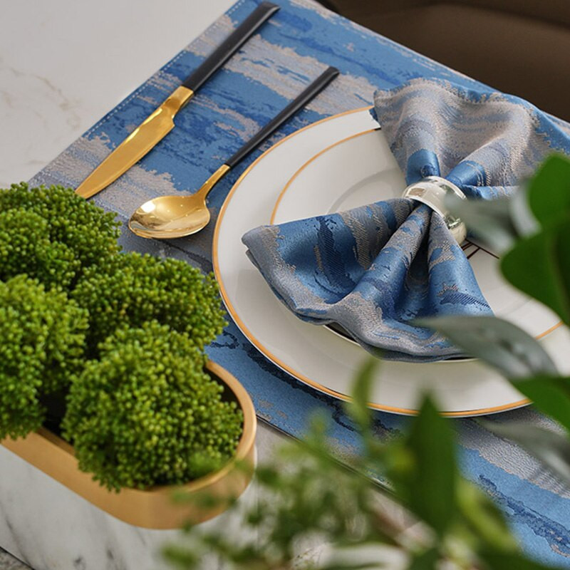 Žakardo audinio servetėlių rinkinys iš 6, 18 * 18 colių medvilninių vakarienės servetėlių Minkštos ir patogios daugkartinio naudojimo stalo servetėlės viešbučiams, vestuvėms