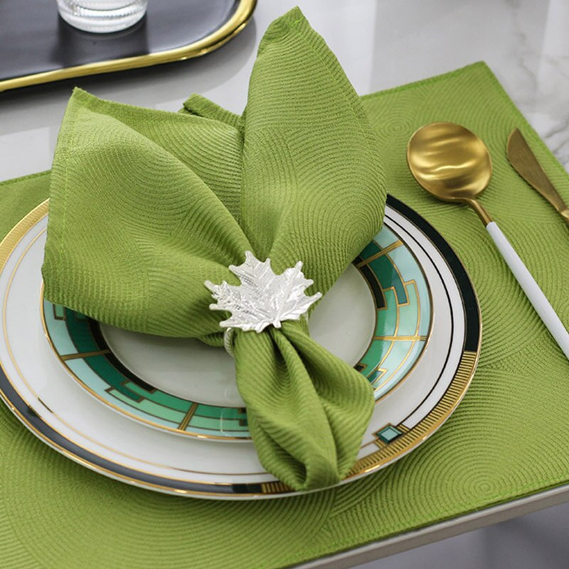 Konyhai szalvéták Mosható vacsora ágynemű szalvéták készlet 6,18 x 18 hüvelykes Asztali szalvéta családi bulikhoz Esküvő Étterem