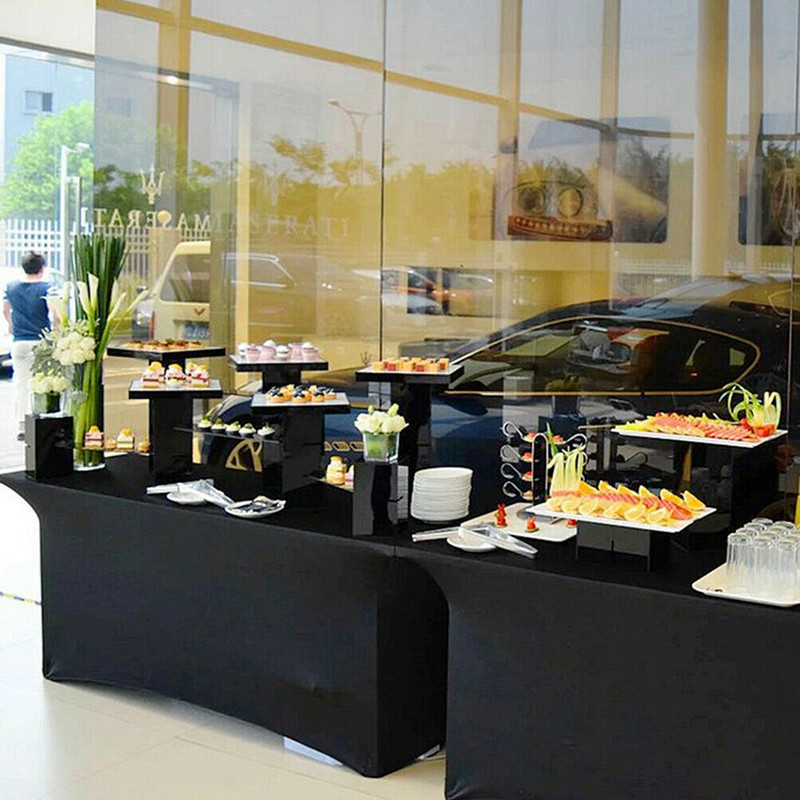 Față de masă dreptunghiulară elastică Față de masă din spandex Husă de masă pentru petrecere de nuntă Decor pentru hotel