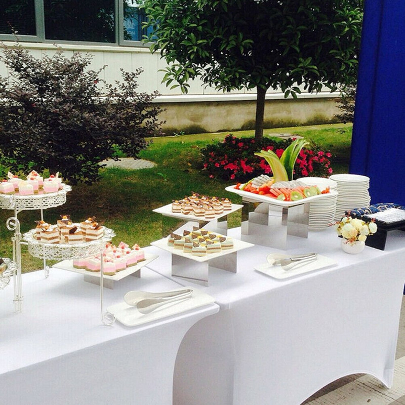 Față de masă dreptunghiulară elastică Față de masă din spandex Husă de masă pentru petrecere de nuntă Decor pentru hotel