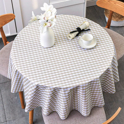 Apvalus tinklelis PVC spausdinta staltiesė, atspari vandeniui, alyvai atspari, nenudeginanti staltiesė Kavos virtuvės valgomojo stalo Colth dangos kilimėlis