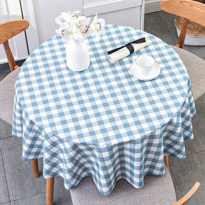 Apvalus tinklelis PVC spausdinta staltiesė, atspari vandeniui, alyvai atspari, nenudeginanti staltiesė Kavos virtuvės valgomojo stalo Colth dangos kilimėlis