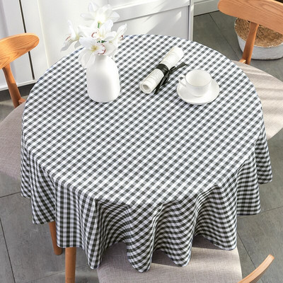 Apvalus tinklelis PVC spausdinta staltiesė, atspari vandeniui, alyvai atspari, nenudeginanti staltiesė Kavos virtuvės valgomojo stalo Colth dangos kilimėlis