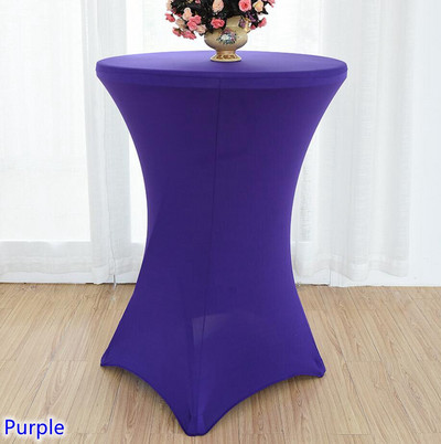 22 spalvų vestuvinio stalo danga Spandex kokteilių staltiesė Lycra High Bar stalo skalbiniai banketų viešbučio vakarėlio dekoravimas