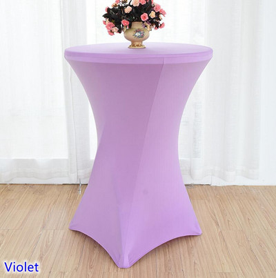 22 spalvų vestuvinio stalo danga Spandex kokteilių staltiesė Lycra High Bar stalo skalbiniai banketų viešbučio vakarėlio dekoravimas