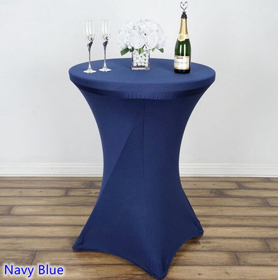 22 spalvų vestuvinio stalo danga Spandex kokteilių staltiesė Lycra High Bar stalo skalbiniai banketų viešbučio vakarėlio dekoravimas