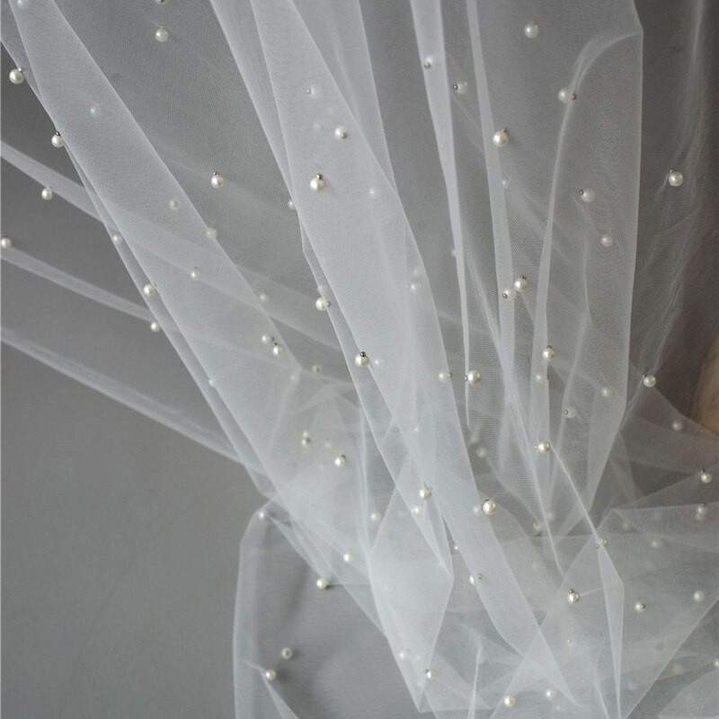 Perlų marlės staltiesės tortas Desertas nėrinių staltiesė balta stalo danga vestuvėms fono audinys Valance namų dekoravimas