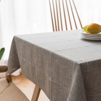 Скандинавска бродерия Покривка за маса, ленена памучна декоративна покривка за маса за трапезария, сватба Manteles De Mesa, правоъгълна лента