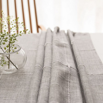 Скандинавска бродерия Покривка за маса, ленена памучна декоративна покривка за маса за трапезария, сватба Manteles De Mesa, правоъгълна лента