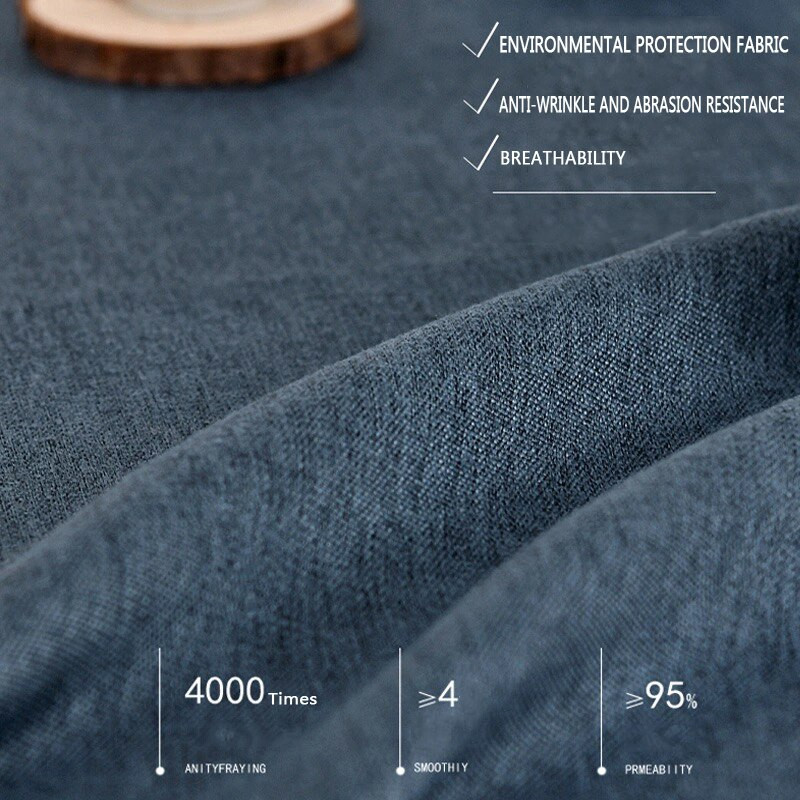 Vienspalvis apvalus stalo audinys medvilninis lininis virtuvės dekoras Elegantiškas viešbučio vakarėlis Vestuvių staltiesė valgomojo ir kavos staltiesė