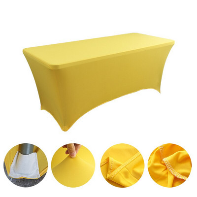 Elastični spandex stolnjak 4ft 5ft 6ft 8ft rastezljivi pokrivač za stol Hotelski banket svadba Izložbeni stolnjak