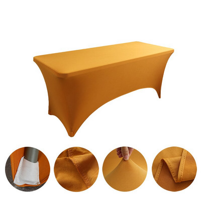 Elastični spandex stolnjak 4ft 5ft 6ft 8ft rastezljivi pokrivač za stol Hotelski banket svadba Izložbeni stolnjak