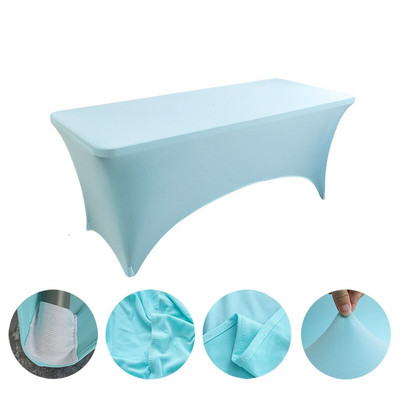 Elastični spandex stolnjak 4ft 5ft 6ft 8ft rastezljivi pokrivač za stol Hotelski banket svadba Izložbeni stolnjak