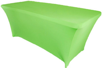 Stačiakampė lycra spandex stalo danga Elastinė vestuvinė tampri staltiesė, skirta vakarėlio renginiams viešbučio dekoravimui