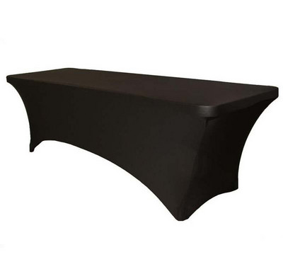 Stačiakampė lycra spandex stalo danga Elastinė vestuvinė tampri staltiesė, skirta vakarėlio renginiams viešbučio dekoravimui