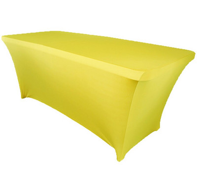 Stačiakampė lycra spandex stalo danga Elastinė vestuvinė tampri staltiesė, skirta vakarėlio renginiams viešbučio dekoravimui