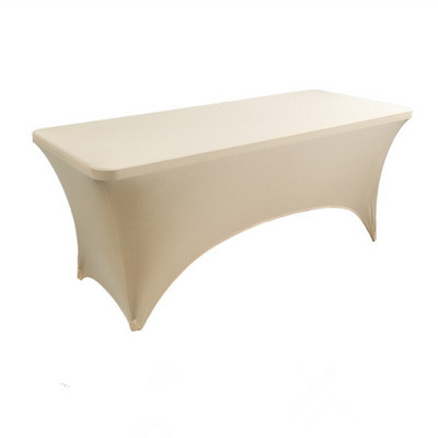 Stačiakampė lycra spandex stalo danga Elastinė vestuvinė tampri staltiesė, skirta vakarėlio renginiams viešbučio dekoravimui