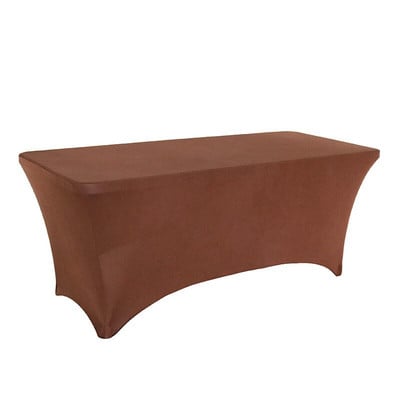 Stačiakampė lycra spandex stalo danga Elastinė vestuvinė tampri staltiesė, skirta vakarėlio renginiams viešbučio dekoravimui