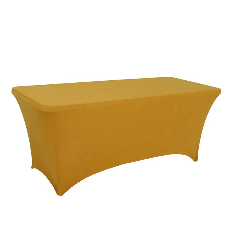 Stačiakampė lycra spandex stalo danga Elastinė vestuvinė tampri staltiesė, skirta vakarėlio renginiams viešbučio dekoravimui