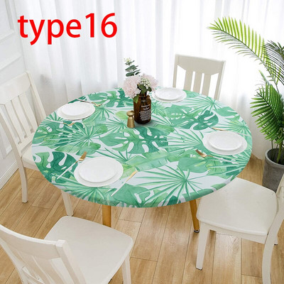 80/120/140cm 28 Spalvos Atsparus vandeniui neslystantis elastinis kraštas staltiesė apvali valgomasis restoranas Vestuvių piknikas vakarėlio stalo užvalkalas