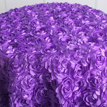 Сватбена покривка за маса бродира розетка цвете 3D покривка за маса хотел банкет парти кръгли/правоъгълни маси декорация коледен подарък