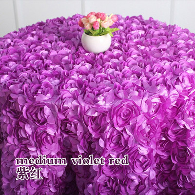 Svadobný obrus, vyšívaná rozeta, kvet, 3D obrus, hotel, banket, párty, okrúhly/obdĺžnikový stôl, dekorácia, vianočný darček