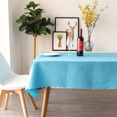 Individualizuota didmeninė vestuvių staltiesė balta 100 % poliesterio stačiakampė staltiesė Vakarienės kambario viešbučio pokylių stalo dangos apdaila