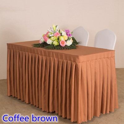 20 spalvų vestuvinio stalo užvalkalas, rauktas staltiesė, stalo sijonas, staltiesės dėžutės dangtis klostuotas viešbučio banketų vakarėliui papuošti