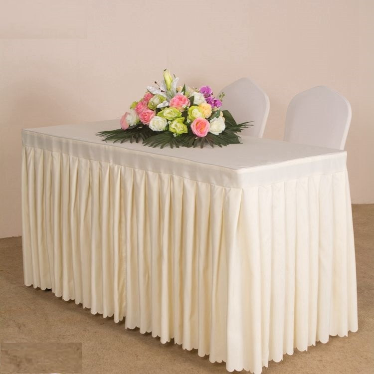 20 spalvų vestuvinio stalo užvalkalas, rauktas staltiesė, stalo sijonas, staltiesės dėžutės dangtis klostuotas viešbučio banketų vakarėliui papuošti