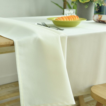 Модерна качествена плътна покривка за маса Бяла зелена миеща се кафе вечеря Синя покривка за маса за сватбено тържество Банкет Ресторант