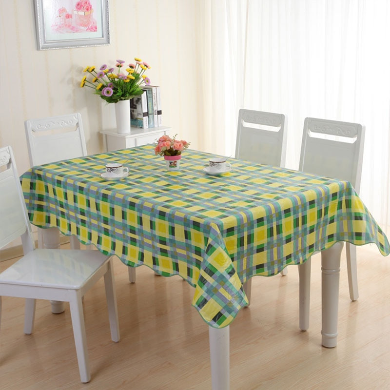 Plastični vodootporan otporan na ulje pravokutni PVC stolnjak protiv opekotina Kuhinjski dodaci za kuću Pokrivač za stol