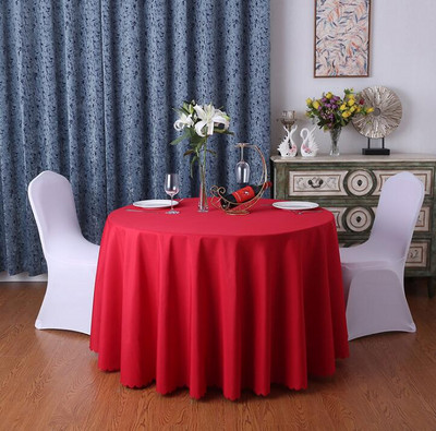 Festivalski stolnjak Jednobojni Okrugli stolnjak Dekoracija Za dom Svadbena zabava Hotel Restoran Banket Dekoracija Pokrivač za stol
