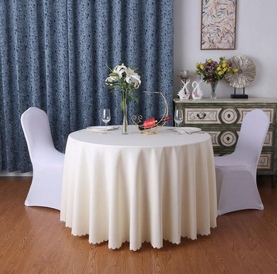 Festivalski stolnjak Jednobojni Okrugli stolnjak Dekoracija Za dom Svadbena zabava Hotel Restoran Banket Dekoracija Pokrivač za stol