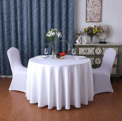 Festivalski stolnjak Jednobojni Okrugli stolnjak Dekoracija Za dom Svadbena zabava Hotel Restoran Banket Dekoracija Pokrivač za stol