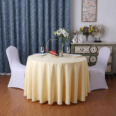 Festivalski stolnjak Jednobojni Okrugli stolnjak Dekoracija Za dom Svadbena zabava Hotel Restoran Banket Dekoracija Pokrivač za stol