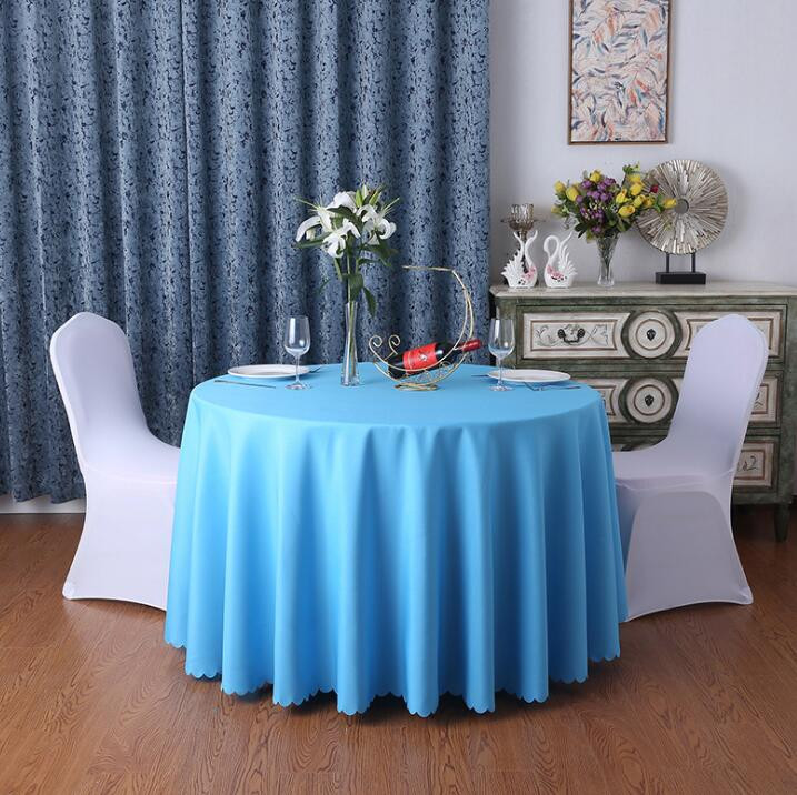 Festivalski stolnjak Jednobojni Okrugli stolnjak Dekoracija Za dom Svadbena zabava Hotel Restoran Banket Dekoracija Pokrivač za stol