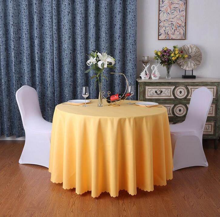 Festivalski stolnjak Jednobojni Okrugli stolnjak Dekoracija Za dom Svadbena zabava Hotel Restoran Banket Dekoracija Pokrivač za stol
