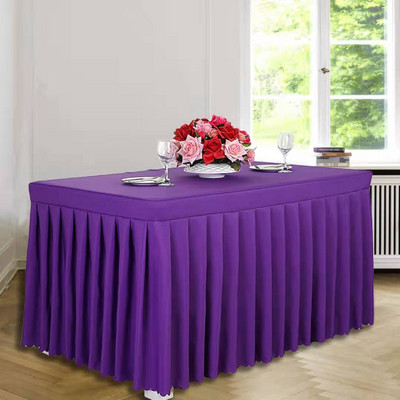 Téglalap alakú poliészter szövet asztalterítő fehér asztalterítő konyhai vacsorához esküvői asztali büfé dekorációhoz