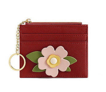 Elegáns pénztárca virág- és irattartókkal