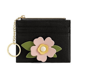 Elegáns pénztárca virág- és irattartókkal