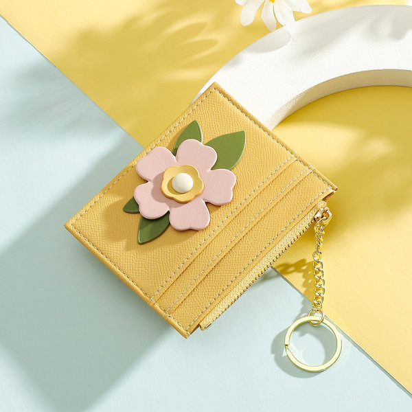 Elegáns pénztárca virág- és irattartókkal